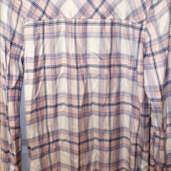 Pink, blue & Wht button down shirt - Picture 2 of 2